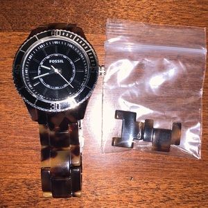 Tortoise Fossil Watch